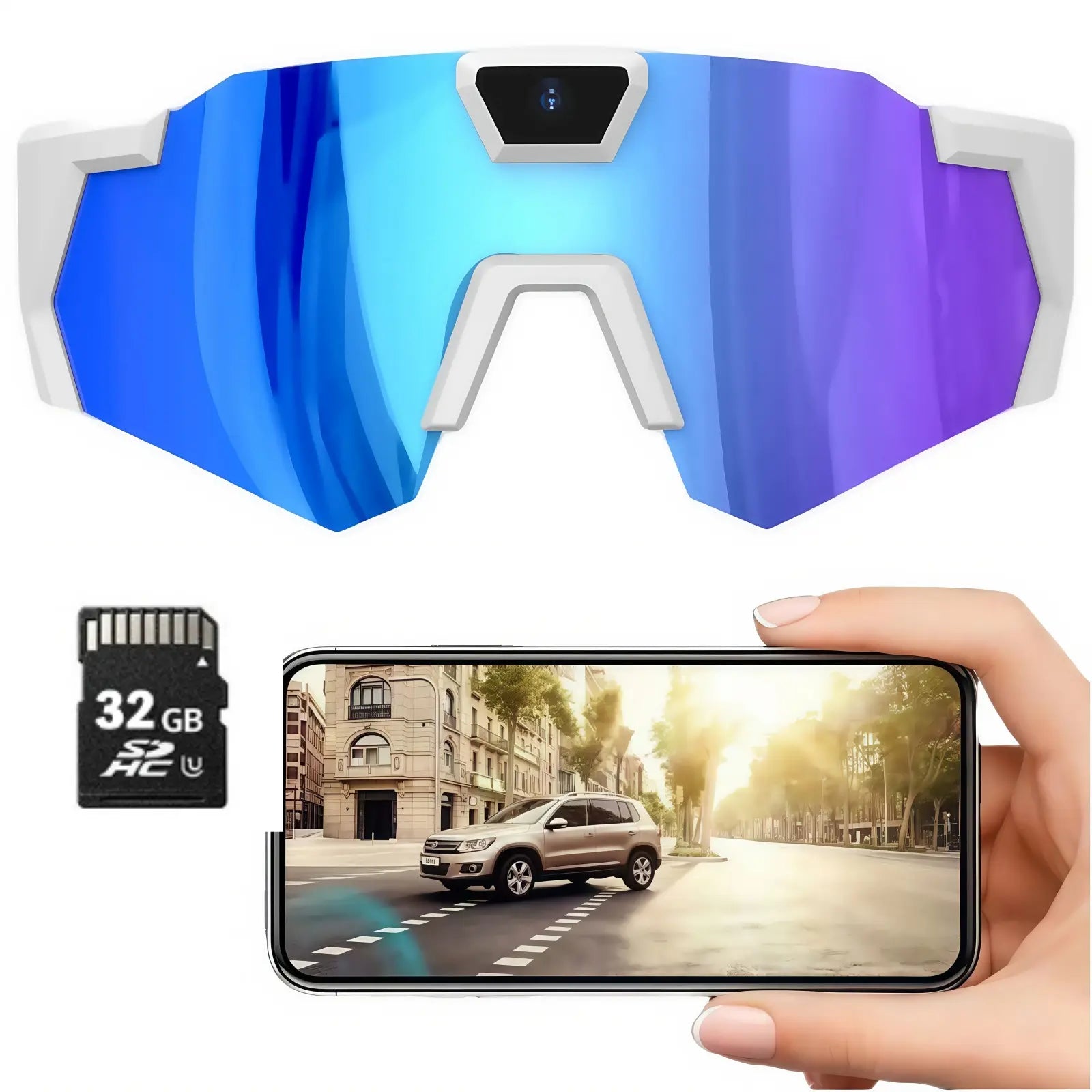 Sportvisionrec AI Sunglasses: The Premier Outdoor Sports Accessory Featuring Integrated HD Camera and Audio Recording