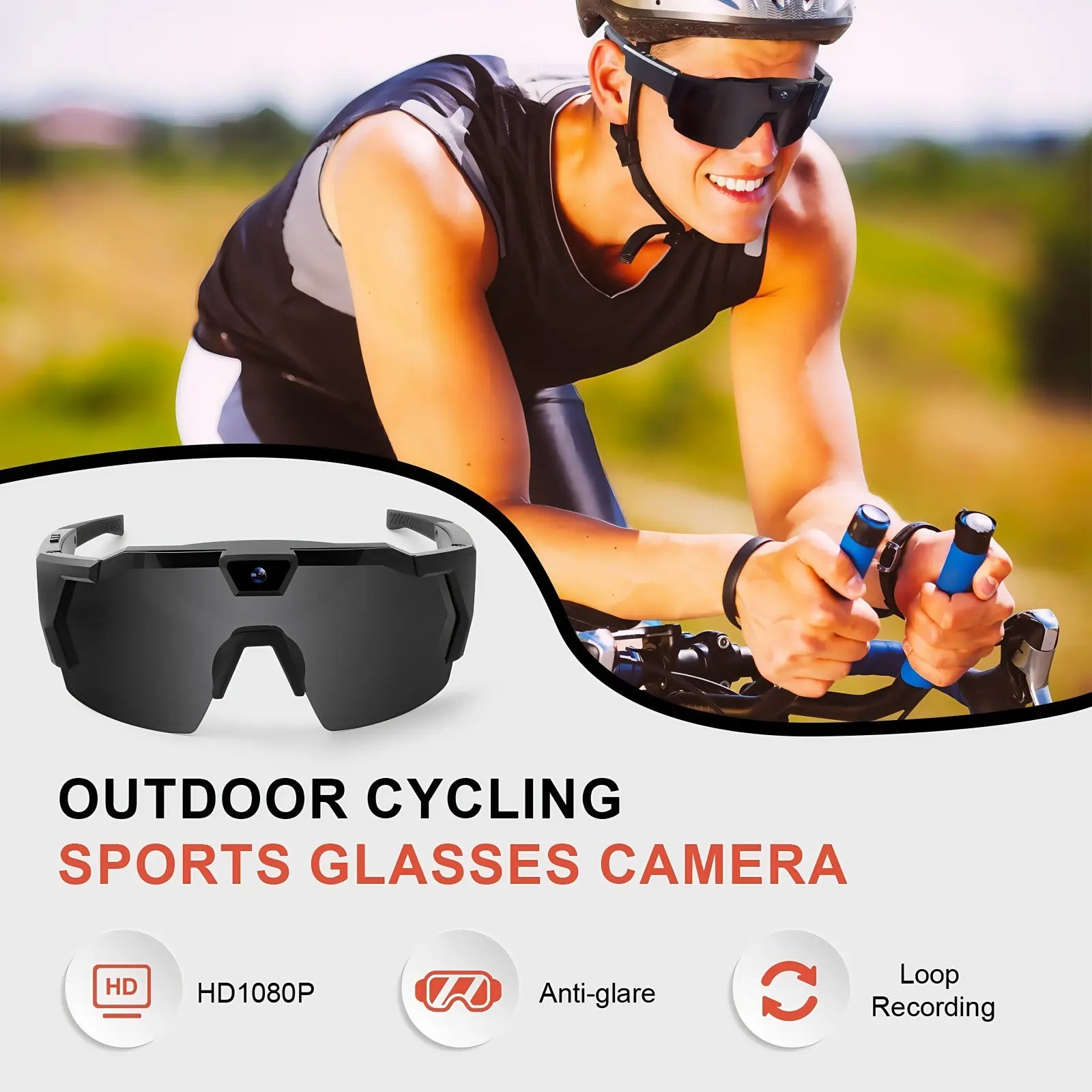 Sportvisionrec AI Sunglasses: The Premier Outdoor Sports Accessory Featuring Integrated HD Camera and Audio Recording